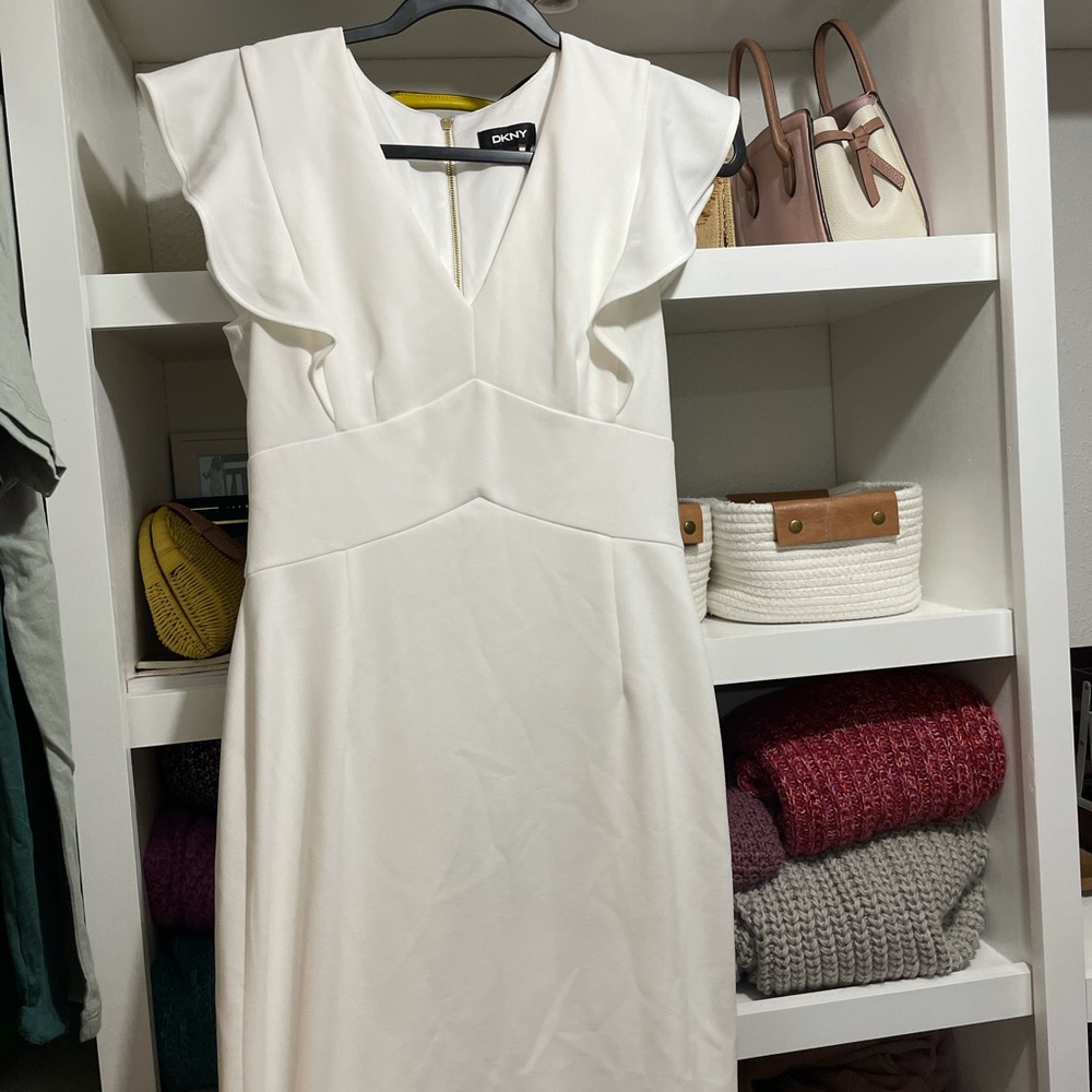 DKNY women’s white dress